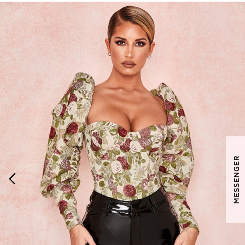 NEW House of CB bodysuit floral